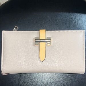 Faux leather wallet/ wristlet